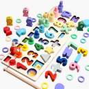 Tabuleiro Educativo de Números e Formas Geométricas para Aprendizagem Divertida