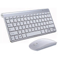 Kit Teclado e Mouse Sem Fio para PC 2.4g Ultra Fino Wireless