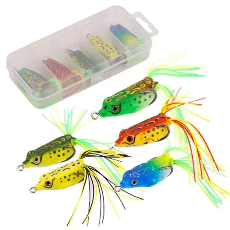 **Isca Artificial de Sapos Frogs - Conjunto com 5 Unidades de 4cm para Capturas Eficazes**