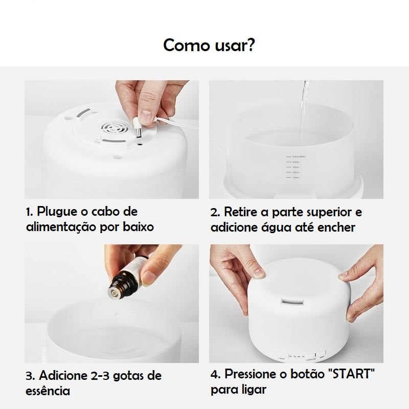 Aromatizador de Ambiente Elétrico Abajur Difusor KBAYBO Original