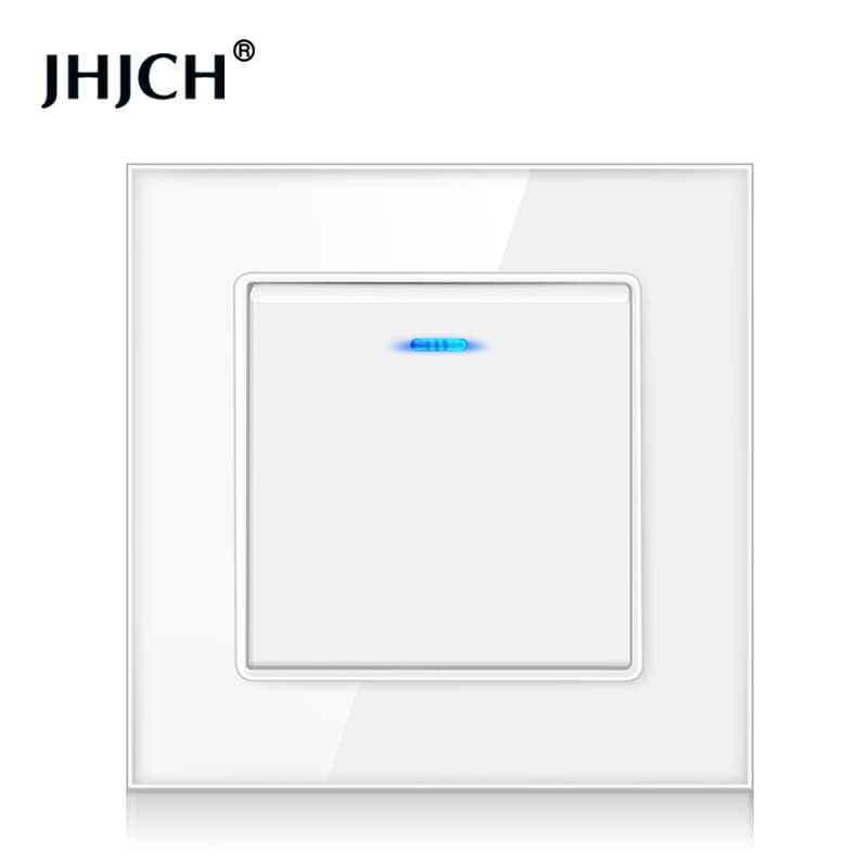 Tomada de Parede Luxo Cristal com Interruptor e Indicador LED One Touch