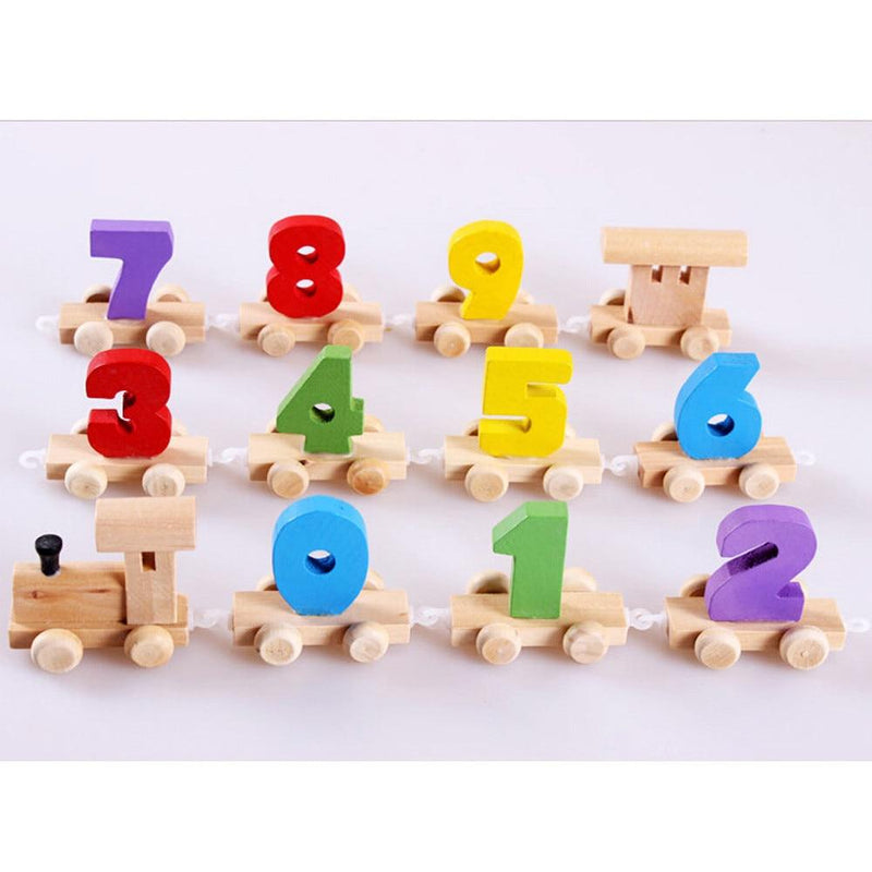 Trenzinho Montessoriano com Números para Aprendizado Divertido - A Partir de 2 Anos
