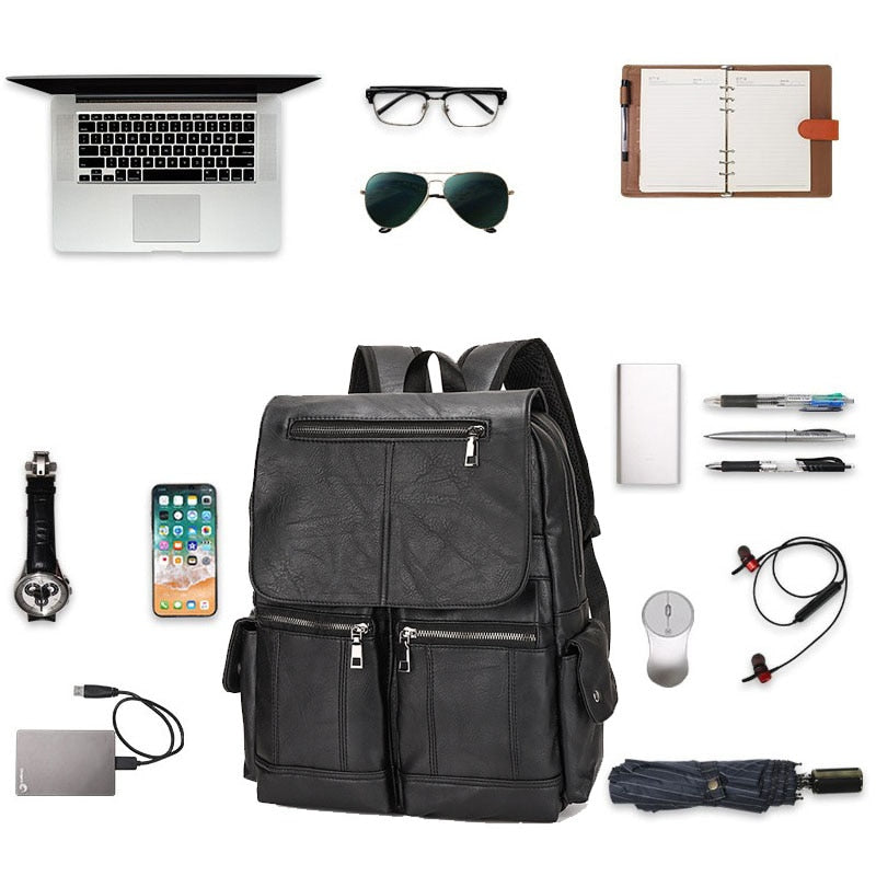 Mochila de Couro Legítimo - Conforto e Estilo para Suas Viagens