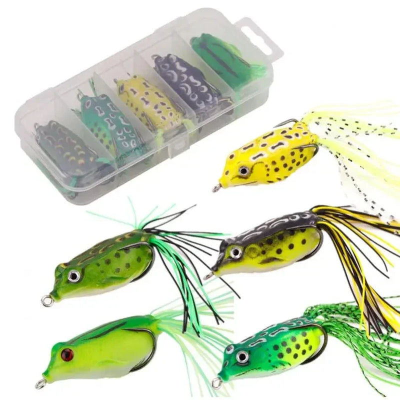**Isca Artificial de Sapos Frogs - Conjunto com 5 Unidades de 4cm para Capturas Eficazes**