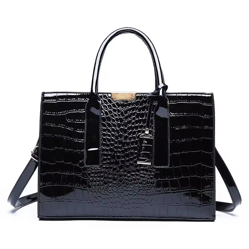 Bolsa Croco Mirelle: Estilo Estruturado Para Sua Rotina