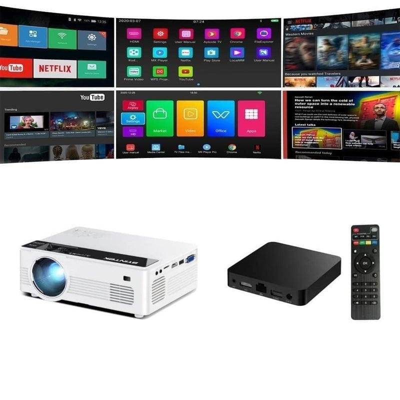 Projetor Smart Portátil Mini LED Full HD Wifi 4K Byintek