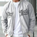 Jaqueta Masculina Baseball Brooklyn Cinza