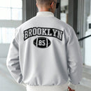 Jaqueta Masculina Baseball Brooklyn Cinza