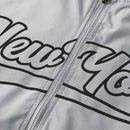 Jaqueta Masculina Baseball Brooklyn Cinza