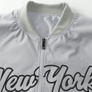 Jaqueta Masculina Baseball Brooklyn Cinza