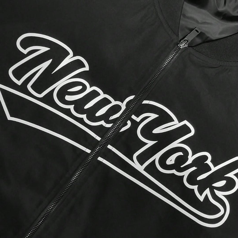 Jaqueta Masculina Baseball Brooklyn Preto