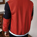 Jaqueta Masculina Beisebol Streetwear Vermelho