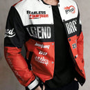 Jaqueta Masculina Beisebol Streetwear Vermelho