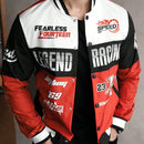 Jaqueta Masculina Beisebol Streetwear Vermelho