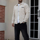 Jaqueta Masculina Casual Branca Inverno Fisco