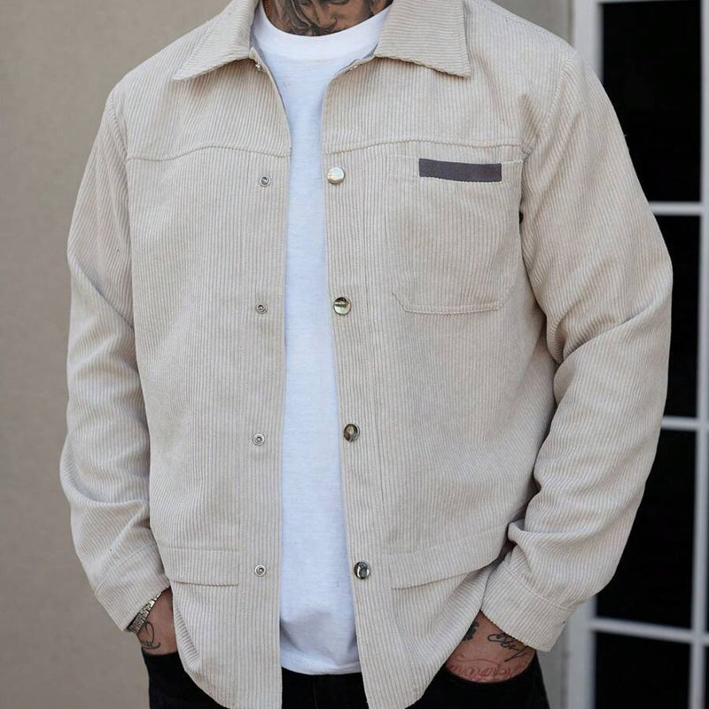 Jaqueta Masculina Casual Branca Inverno Fisco