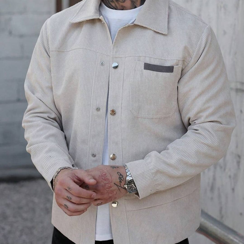 Jaqueta Masculina Casual Branca Inverno Fisco