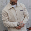 Jaqueta Masculina Casual Branca Inverno Fisco