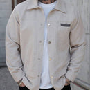 Jaqueta Masculina Casual Branca Inverno Fisco