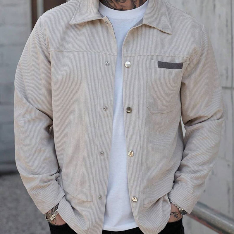 Jaqueta Masculina Casual Branca Inverno Fisco