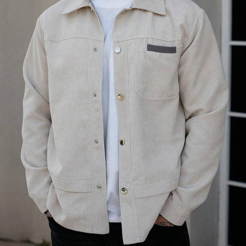 Jaqueta Masculina Casual Branca Inverno Fisco