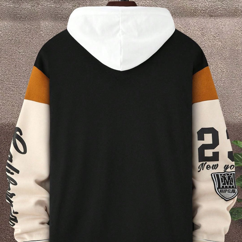 Jaqueta Masculina Varsity Baseball Brooklyn Preta