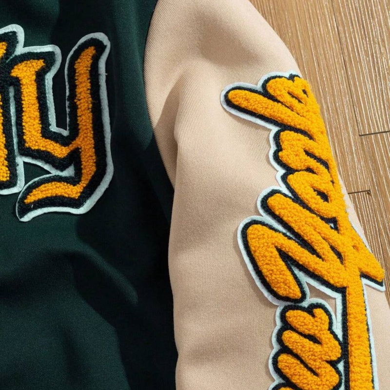 Jaqueta Masculina Varsity Baseball Everyday Verde