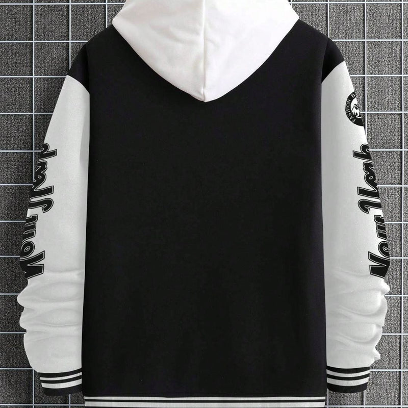 Jaqueta Masculina Varsity Baseball NY Preto