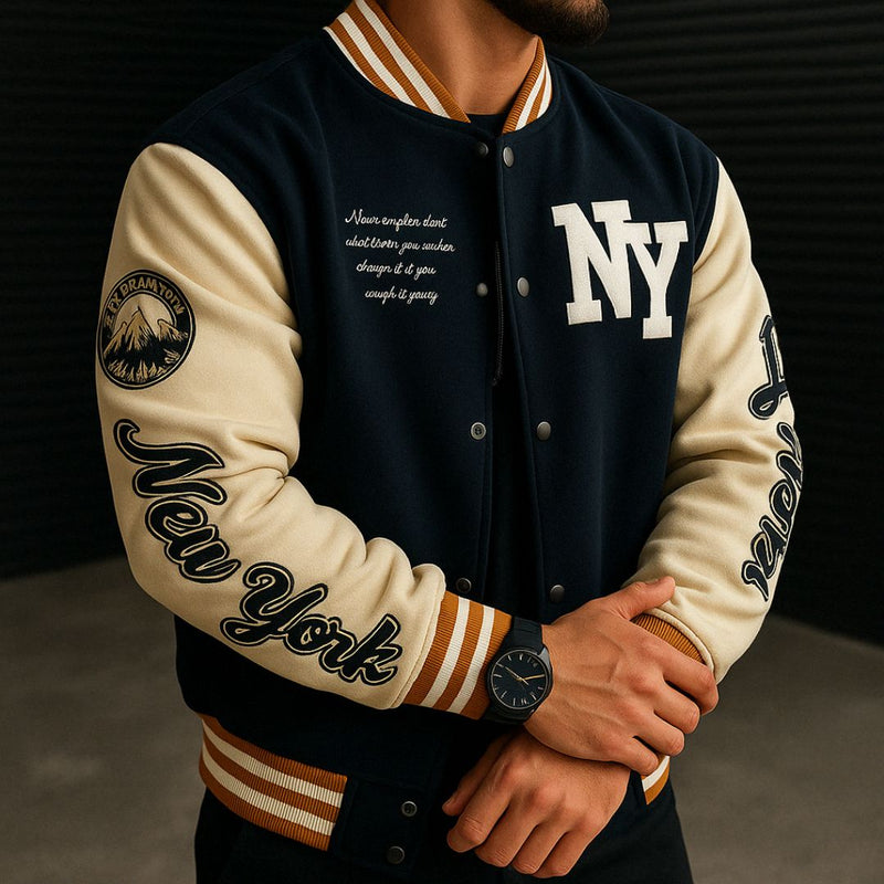 Jaqueta Masculina Varsity Baseball NY