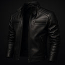 Jaqueta de Couro Masculina Preto Urban Mens