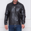 Jaqueta de Couro Masculina Slim Inverno Viego
