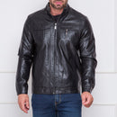 Jaqueta de Couro Masculina Slim Inverno Viego