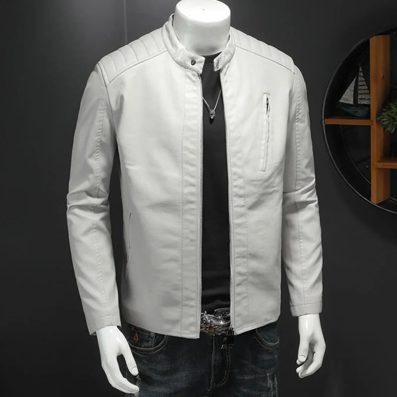 Jaqueta Masculina em Couro Genuíno - Conforto e Estilo para Seu Dia a Dia