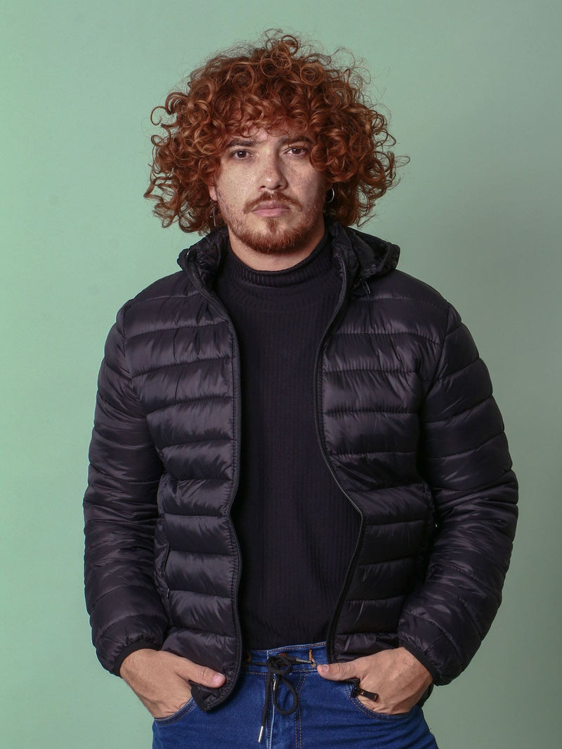 Jaqueta Puffer Bobojaco Masculino Black