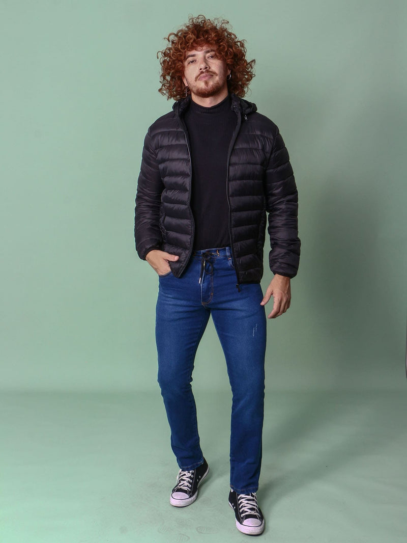 Jaqueta Puffer Bobojaco Masculino Black
