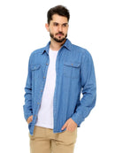 Jaqueta Jeans Masculino Manga Comprida Clean