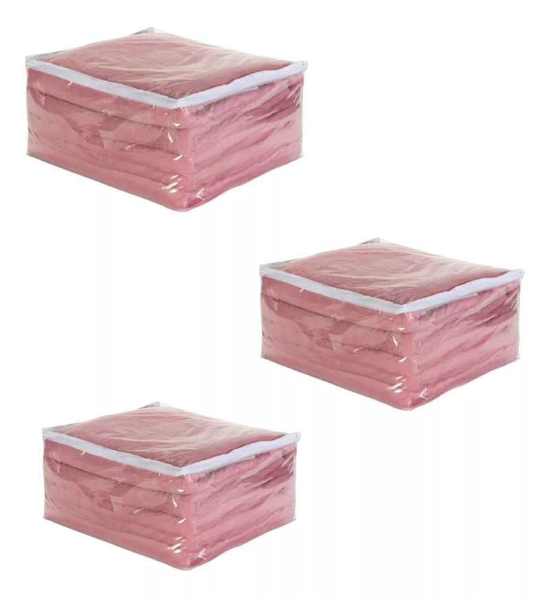 Conjunto de 10 Sacos Organizadores com Zíper para Proteger e Organizar Seus Cobertores