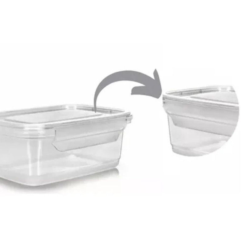 Conjunto de 12 Potes Reutilizáveis com Tampa Transparente - Organize com Praticidade