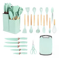 Conjunto Completo de 19 Utensílios de Cozinha com Tábua para Facilitar Seu Dia a Dia