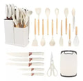 Conjunto Completo de 19 Utensílios de Cozinha com Tábua para Facilitar Seu Dia a Dia