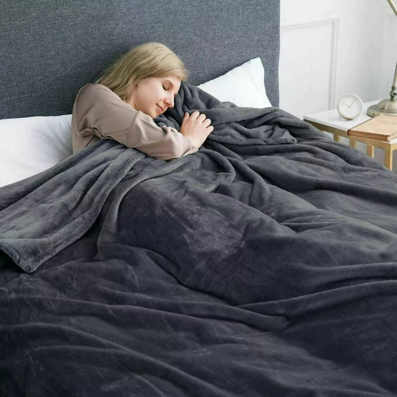 Conjunto Aconchegante de 2 Mantas de Inverno em Microfibra para Casal