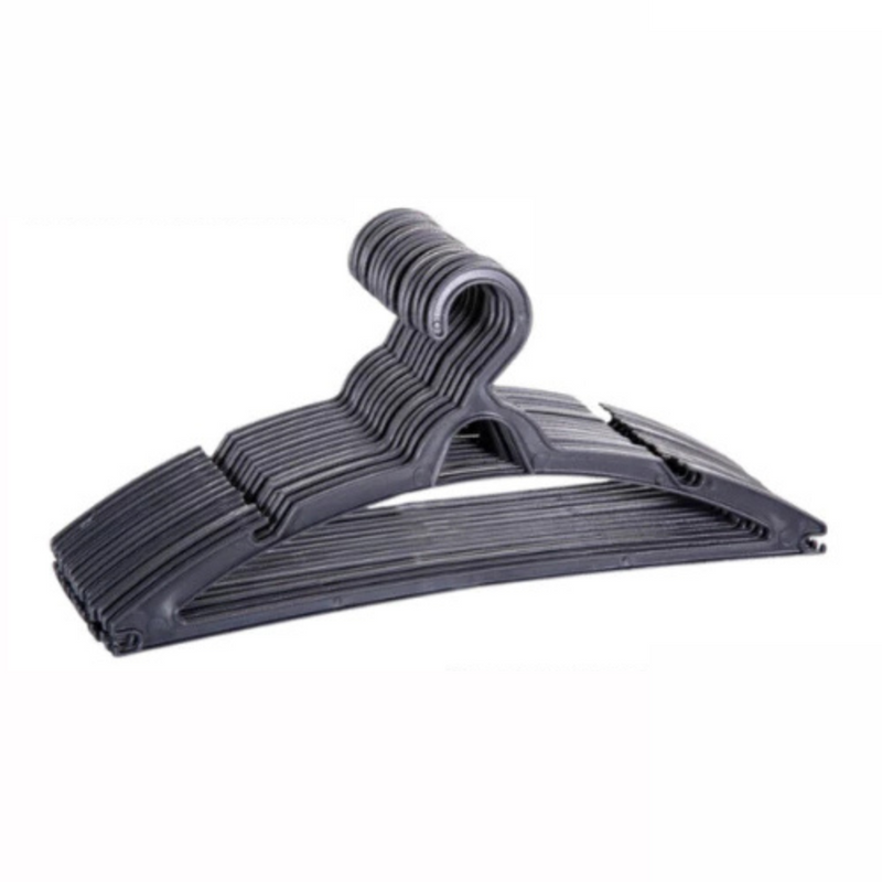Conjunto de 30 Cabides Pretos Reforçados para Roupas – Organização e Estilo para Seu Armário