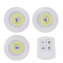Conjunto de 3 Luminárias LED Spot Sem Fio com Controle Remoto para Ambientes Aconchegantes