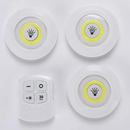 Conjunto de 3 Luminárias LED Spot Sem Fio com Controle Remoto para Ambientes Aconchegantes