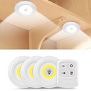 Conjunto de 3 Luminárias LED Spot Sem Fio com Controle Remoto para Ambientes Aconchegantes