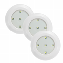 Conjunto de 3 Luminárias de LED Inteligentes com Controle Remoto para Conforto e Praticidade