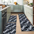 Conjunto de 3 Tapetes Geométricos Antiderrapantes para Cozinha – Conforto e Estilo na Sua Rotina