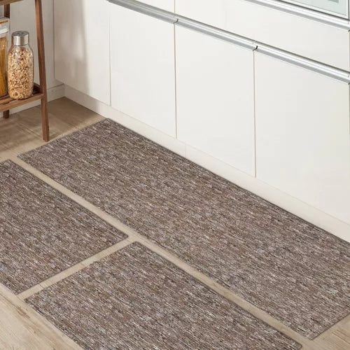 Conjunto de 3 Tapetes Geométricos Antiderrapantes para Cozinha – Conforto e Estilo na Sua Rotina