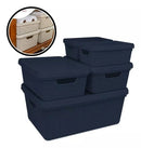 Kit Prático com 5 Caixas Organizadoras com Tampa para Transformar Seu Espaço