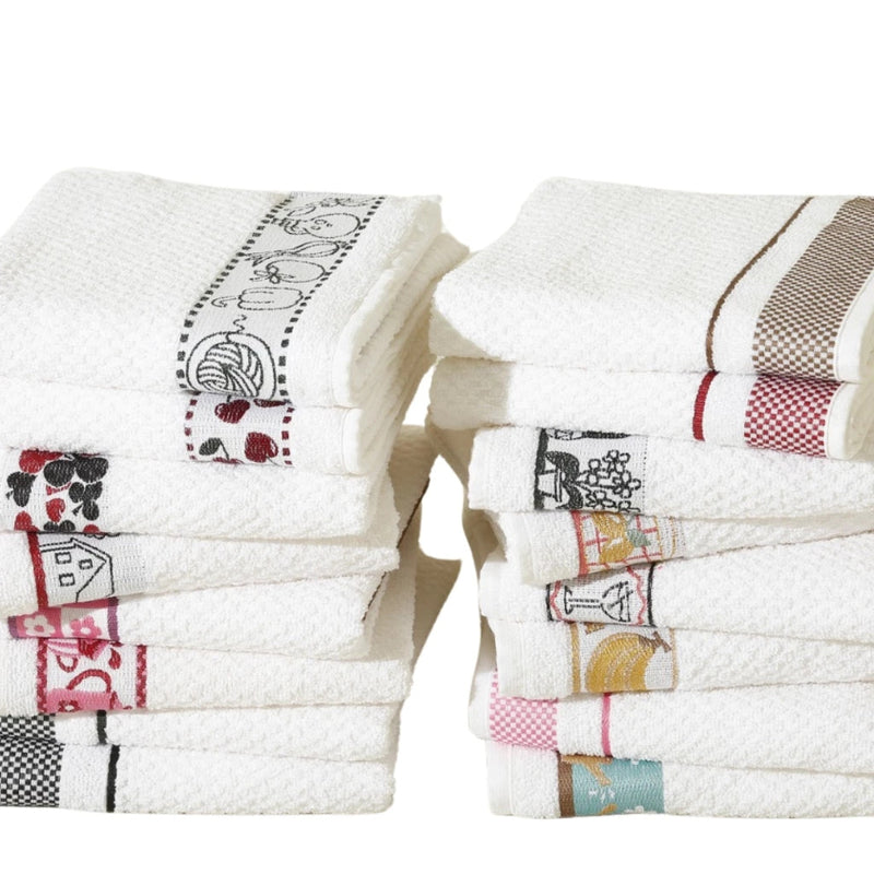 Conjunto de 5 Panos de Prato Atoalhados Gourmet para Conforto e Praticidade na Cozinha